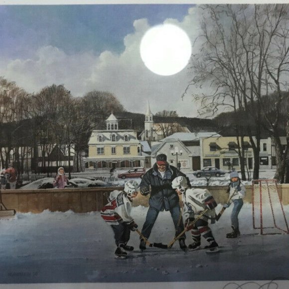 TEAM CANADA CASSIE CAMPBELL SIGNED GOLD TEAM PICTU - Picture 4 of 5